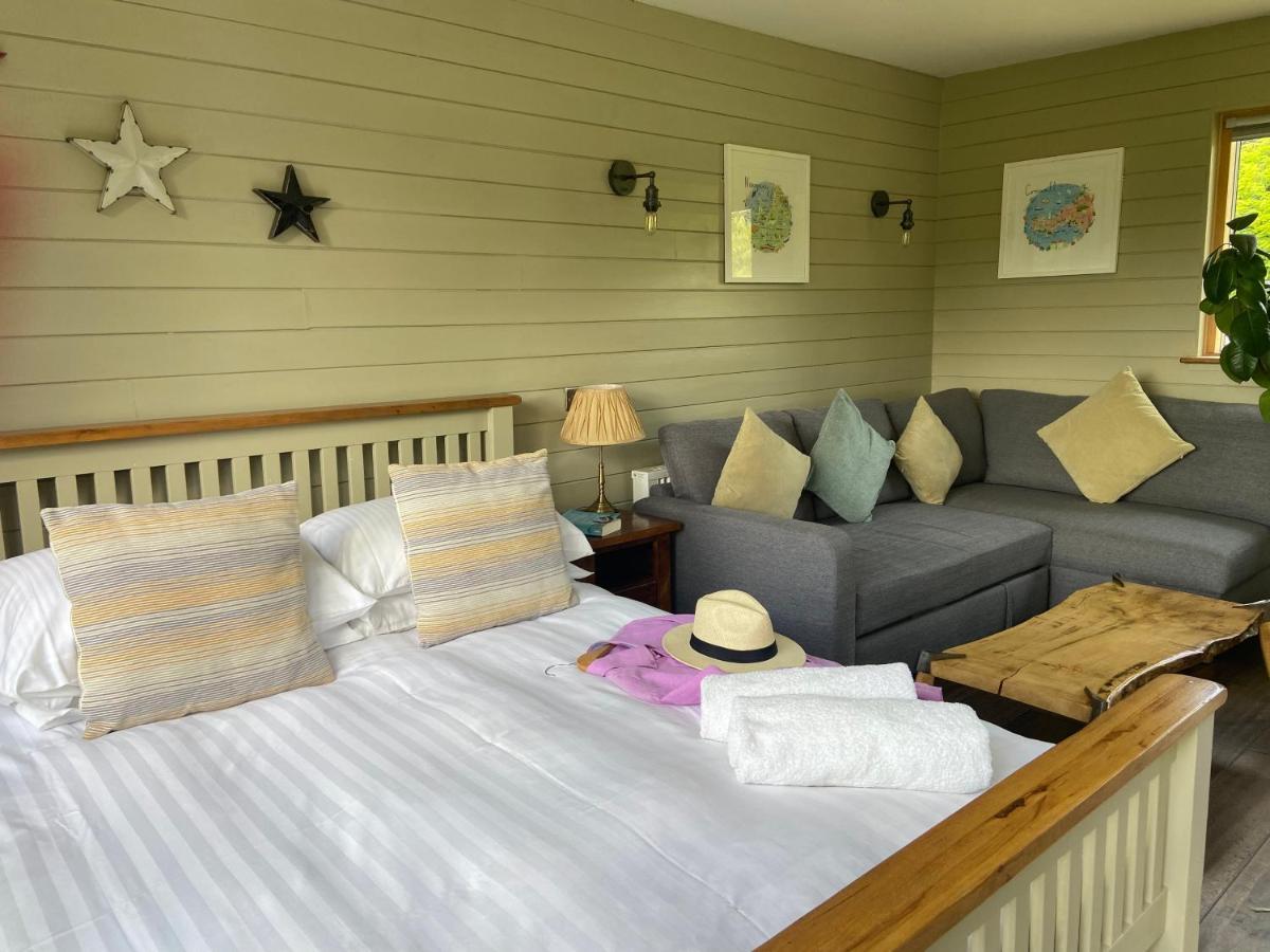 Ferienwohnung The Countryside Cabin With Private Hot Tub New Quay Exterior foto